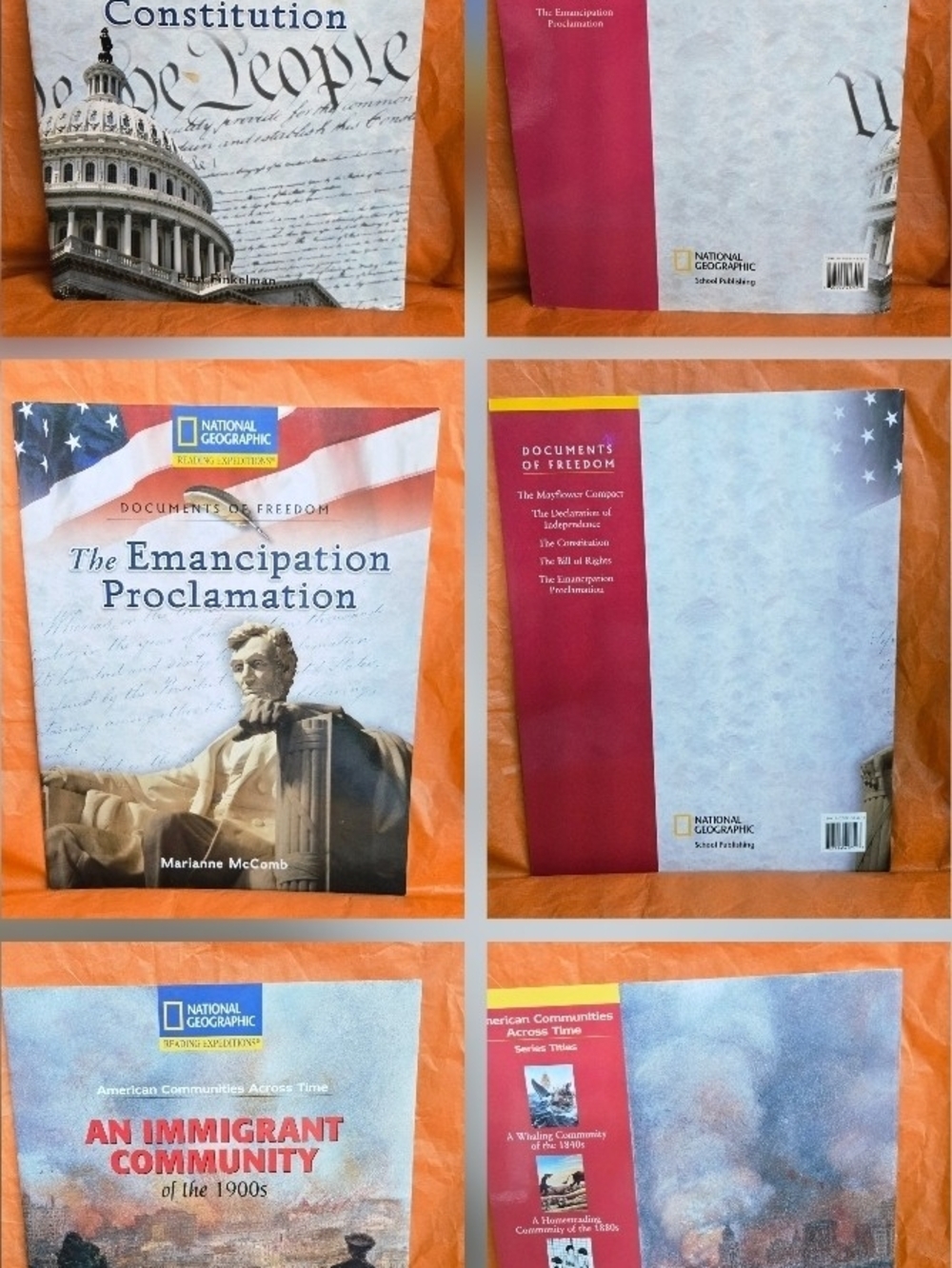 LOT 3 NATIONAL GEOGRAPHIC READING EXPEDITIONS US HISTORY SOCIAL STUDIES BOOKS